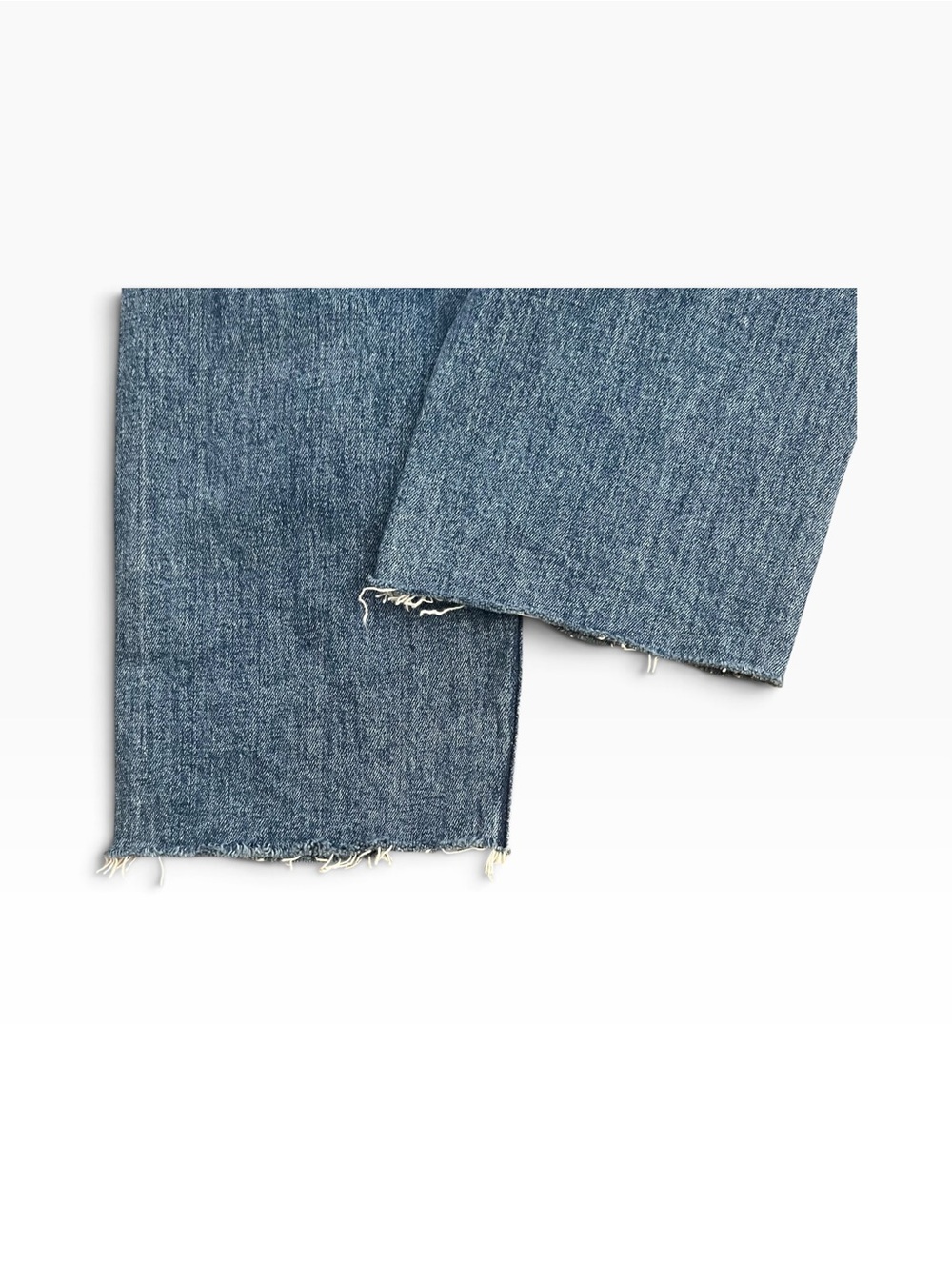 MOTHER Pixie Tomcat Crop Not Cut & Pasted Jeans Size 26 Raw Hem See Note - Picture 15 of 16